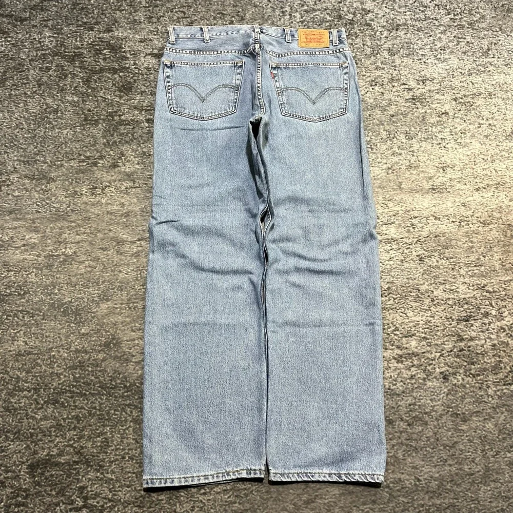 Levi's 505 Regular Fit Jeans Mens‎ 36x32 Light Blue Denim Vintage Y2K